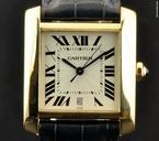 Cartier 18k Yellow Gold Automatic Gents Tank Francaise