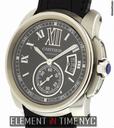 Cartier Calibre Stainless Steel Black Dial 42mm W7100041 B+P