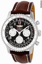 Breitling Navitimer 01 Stainless Steel Leather Automatic Mens Watch AB012012-BB02BRLD