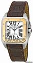 Cartier Santos 100 18kt Rose Gold and Steel Midsize Watch W20107X7