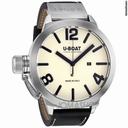 U-Boat Classico As Beige Dial Automatic Black Leather Mens Watch 5571