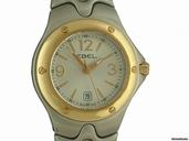 Ebel Sport Wave Lady Stahl/Gelbgold 28mm Ungetragen