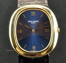 Patek Philippe 18k Y/G Automatic Blue Dial Jumbo Ellipse 3589