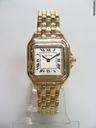 Cartier PanthEre lady size full yellow gold cadran silver