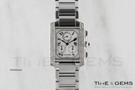 Cartier Tank Francaise Diamond Bezel Watch