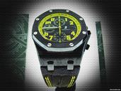 Audemars Piguet $22,995  "BUMBLE BEE" RO Offshore Carbon BUMBLEBEE