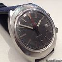Omega vintage chronostop date grey dial red hand