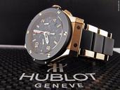 Hublot BIG BANG 18K ROSE GOLD CHRONO CERAMIC CARBON FIBER $24,995