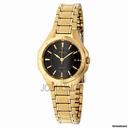 Seiko Automatic Black Dial Gold-tone Ladies Watch SXDE18
