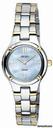 Seiko Solar Two-tone Stainless Steel Ladies Watch SUP066