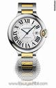 Cartier Ballon Bleu 18kt Yellow Gold and Stainless Steel Mens Watch W69009Z3