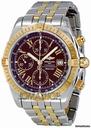 Breitling Chronomat Evolution Bordeaux Dial Steel and Gold Automatic Mens Watch C1335611-K515TT