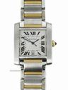 Cartier 18k yellow gold and stainless steel Tank Francaise