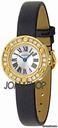 Cartier Love 18kt Yellow Gold Diamond Case Satin Strap Ladies Watch WE800931