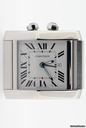 Cartier Tank Francaise Travel Alarm Clock. Model No W0100060