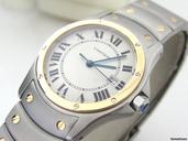 Cartier Santos Stahl /Gold Top Zustand