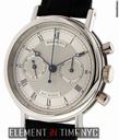 Breguet Classique Chronograph Platinum Silver Dial 36mm 3237