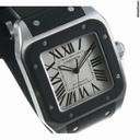 Cartier Santos 100 Herren Stahl/Kautschuk Ref. 3644/002 Neuwertig