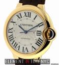 Cartier Ballon Bleu 18k Yellow Gold 36mm Silver Dial W6900356 NIB