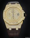Audemars Piguet Yellow Gold Offshore Full Diamond Watch 26067BA