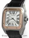 Cartier Santos 100 18K/PG Mid-Size / stk#40758
