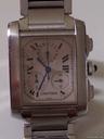 Cartier TANK FRANCAISE STAHL CHRONO