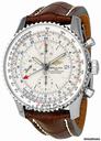 Breitling Navitimer World Silver Dial Automatic Mens Watch A2432212-G571BRCD