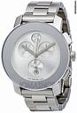 Movado Bold Silver Dial Chronograph Stainless Steel Watch 3600075