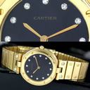 Cartier Santos 18k Solid Gold Diamond Dial & Diamond Screws