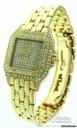 Cartier Panthere 18K Gold Diamond Pave Quartz Watch