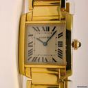 Cartier TANK FRANCAISE PM Gelbgold Damenuhr