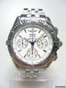 Breitling Crosswind chronographe full steel/complet acier cadran blanc/wihte dial