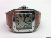 Cartier SANTOS 100 White Gold diamonds