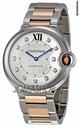 Cartier Ballon Bleu Silver Dial Steel and 18k Rose Gold Unisex Watch WE902031