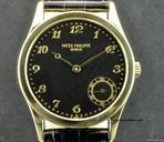 Patek Philippe 18k Y/G Black Dial Calatrava B&P 5026J