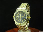 Breitling Chronomat 18kt Gold Stahl Herren Chronograph