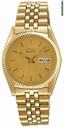 Seiko Day and Date Dress Gold-tone Stainless Steel Mens Watch SGF206