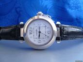 Cartier Damen Cartier Pasha 32 in 18 K Weissgold und Diamanten Autom
