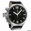 U-Boat Nero Black Dial Leather Strap Mens Watch 960