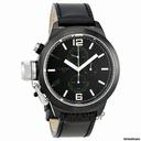 U-Boat Black Green Dial Leather Strap Mens Watch 293