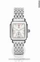 Michele Deco 16 Diamond Dial Stainless Steel Ladies Watch MWW06V000002