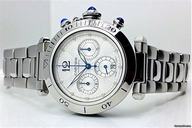 Cartier PASHA CHRONOGRAPH AUTOMATIC in Edelstahl - Piquet 1185 Basis