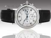Breguet Marine Chronograph Automatic - 36mm Platinum - Ref 3460pt/12/996