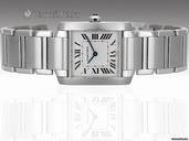 Cartier Ladies Tank Francaise Midsize - Stainless Steel - Ref W51011Q3