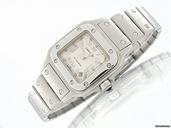 Cartier "SANTOS W20044 D6" 24 mm Edelstahl Automatik