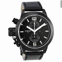 U-Boat Black Dial Leather Mens Watch 295