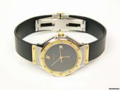 Hublot Classic Lady stainless steel and gold rubber band. Ref 139.100.2
