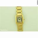 Cartier Tank Francaise 18ct Yellow gold quartz on bracelet