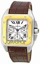 Cartier Santos 100 18kt Yellow Gold and Steel Chronograph XL Mens Watch W20091X7