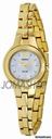 Seiko Gold-tone Dress White Dial Solar Quartz Ladies Watch SUP026
